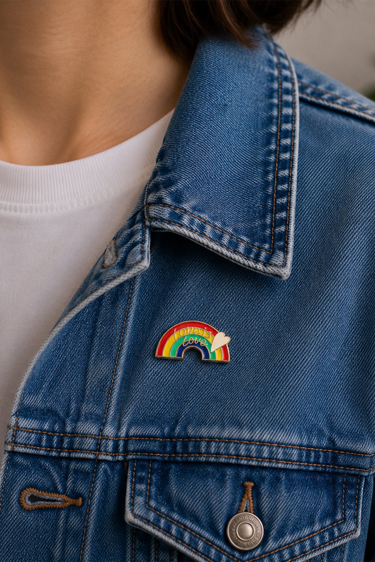 Love Is Love Rainbow Arc Enamel Pin