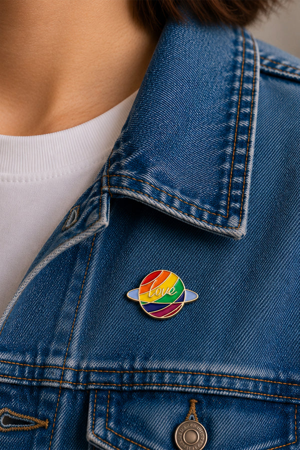 Love Planet Pride Enamel Pin