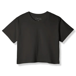 LowTee Black Crop Top