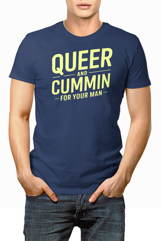 LowTee Cummin For Your Man Graphic Tee