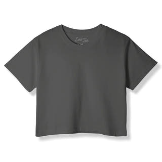 LowTee Dark Grey Crop Top