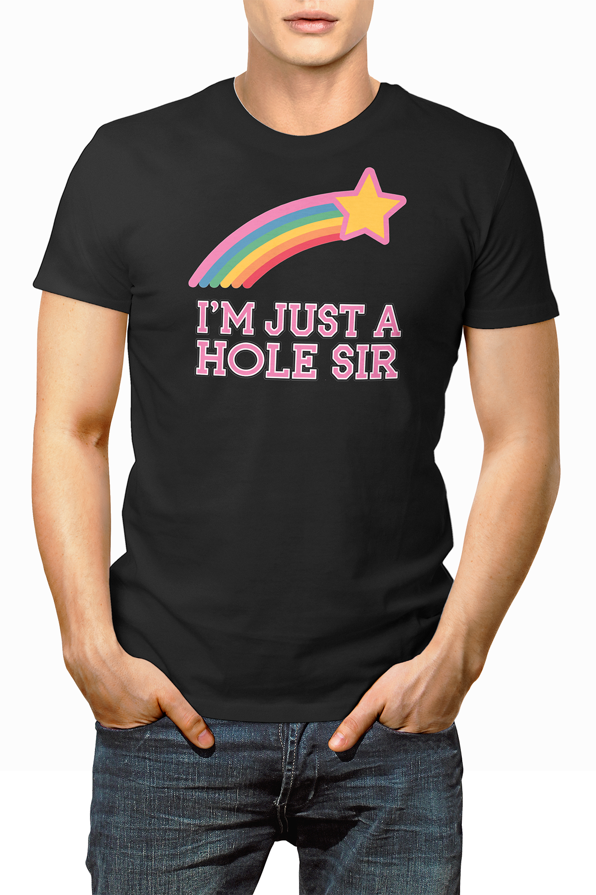 LowTee Just A Hole Graphic Tee