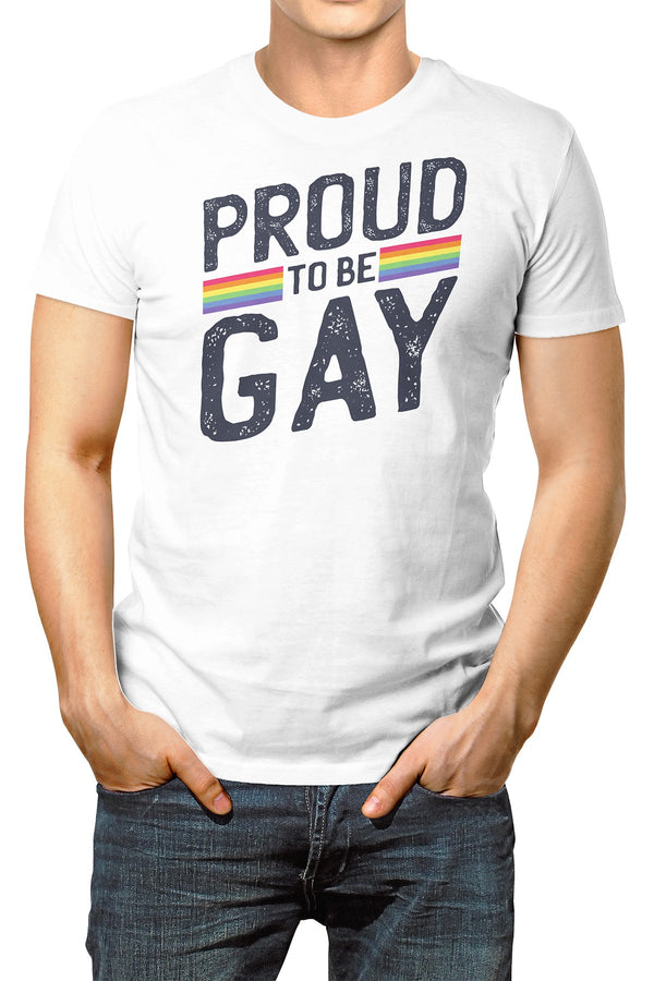 LowTee Proud To Be Gay Graphic Tee