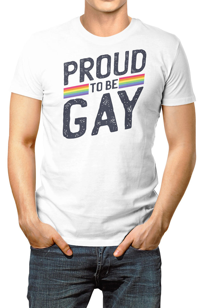 LowTee Proud To Be Gay Graphic Tee