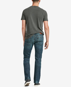 Lucky Brand 221 Original Straight Fit Jeans Blue Gold thumbnail 4