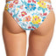 Lucky Brand Las Dalias Printed Hipster Bikini Bottom in White