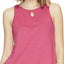 Lucky Brand Pink Cotton Fringe Lounge Tank