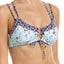 Lucky Brand Tile to Bloom Bralette Bikini Top in Navy Floral