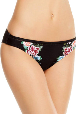 Lucky Brand Zen Garden Bikini Bottom in Black thumbnail 2