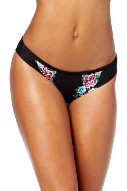 Lucky Brand Zen Garden Bikini Bottom in Black thumbnail 3