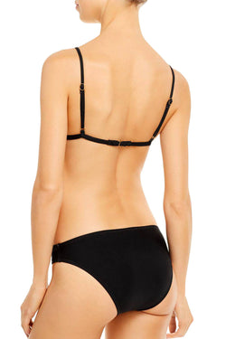 Lucky Brand Zen Garden Triangle Bikini Top in Black thumbnail 4