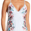Lucky Brand Zen Garden V Neck Tankini Top in Blue Mist
