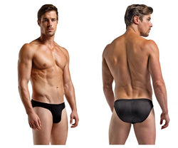 Magic Silk Men's Underwear 6606 Silk Briefs Color Black thumbnail 1