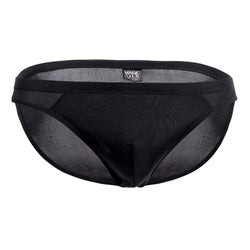 Magic Silk Men's Underwear 6606 Silk Briefs Color Black thumbnail 4