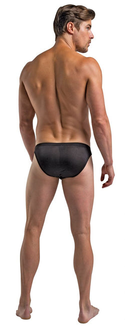 Magic Silk Men's Underwear 6606 Silk Briefs Color Black thumbnail 3