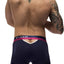Male Power Navy-Blue French Terry Cut-Out Boxer Brief