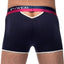 Male Power Navy-Blue French Terry Cut-Out Boxer Brief