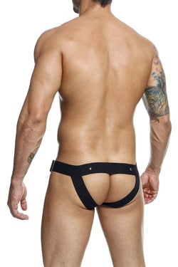 MaleBasics Men's Underwear DMBL01 DNGEON Cockring Jockstrap Color Black thumbnail 3