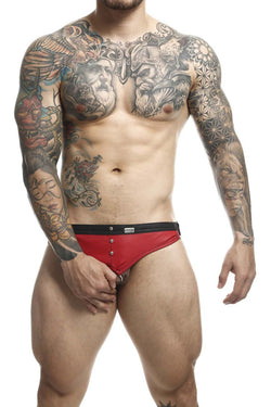 MaleBasics Men's Underwear DMBL01 DNGEON Cockring Jockstrap Color Red thumbnail 2