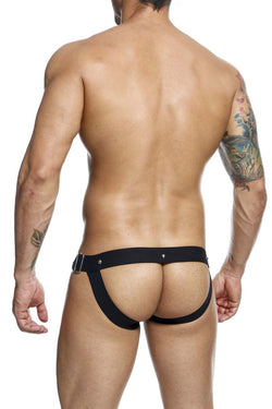 MaleBasics Men's Underwear DMBL03 DNGEON Snap Jockstrap Color Black thumbnail 3