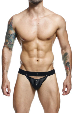 MaleBasics Men's Underwear DMBL04 DNGEON Peakaboo Jockstrap Color Black thumbnail 2