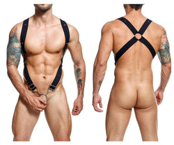 MaleBasics Men's Underwear DMBL05 DNGEON Crossback Harness Color Black thumbnail 1