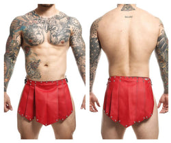 MaleBasics Men's Lingerie DMBL10 DNGEON Roman Skirt Color Red thumbnail 1