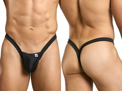 MaleBasics Men's Underwear MBL52 Y Buns Thongs Color Black thumbnail 1