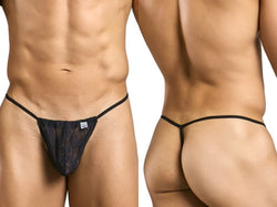 MaleBasics Men's Underwear MBL59 Lace G-String Color Black Lace thumbnail 1