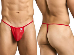 MaleBasics Men's Underwear MBL59 Mesh G-String Color Red Mesh thumbnail 1