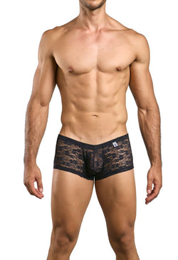MaleBasics Men's Underwear MBL78 Lace Trunks Color Black Lace thumbnail 2