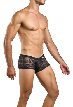 MaleBasics Men's Underwear MBL78 Lace Trunks Color Black Lace thumbnail 4