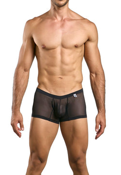 MaleBasics Men's Underwear MBL78 Lace Trunks Color Black Mesh thumbnail 2