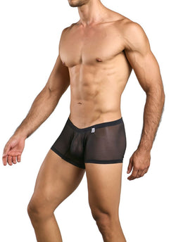 MaleBasics Men's Underwear MBL78 Lace Trunks Color Black Mesh thumbnail 4