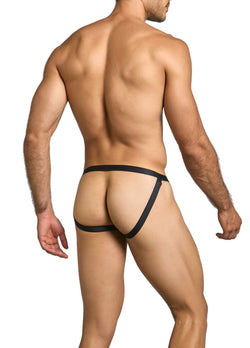 MaleBasics Men's Underwear MBL82 Sexy Jockstrap Color Black Mesh thumbnail 3