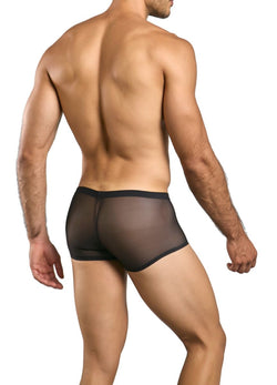 MaleBasics Men's Underwear MBL84 Classic Pouch Trunks Color Black Mesh thumbnail 3