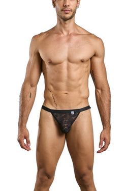 MaleBasics Men's Underwear MBL85 Y Sexy Thongs Color Black Lace thumbnail 2