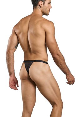 MaleBasics Men's Underwear MBL85 Y Sexy Thongs Color Black Lace thumbnail 3