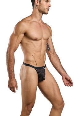 MaleBasics Men's Underwear MBL85 Y Sexy Thongs Color Black Lace thumbnail 4