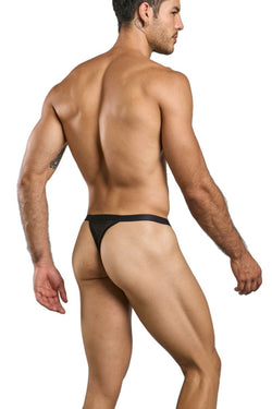 MaleBasics Men's Underwear MBL85 Y Sexy Thongs Color Black Mesh thumbnail 3