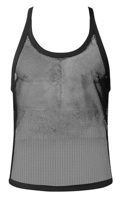 Male Power Men's Underwear 110-11C Fishnet 2 Tank Top Color Black thumbnail 4