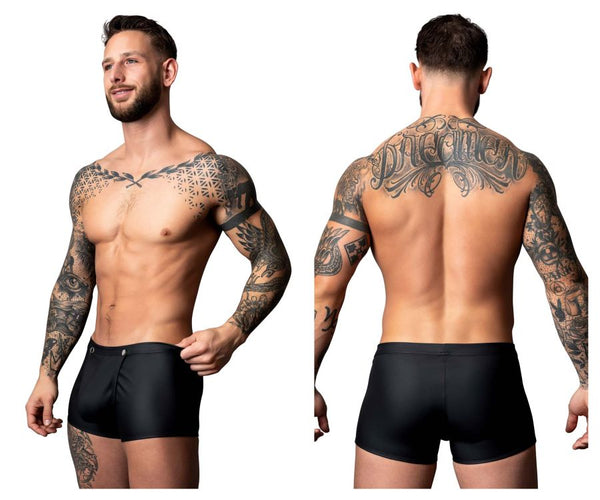 Male Power Men's Underwear 120-298 Oh Snap Snap Off Short Color Black