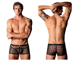 Male Power Men's Underwear 122-291 Love Star Short with Ring Color Black thumbnail 1