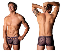 Male Power Men's Underwear 122-291 Love Star Short with Ring Color Purple thumbnail 1