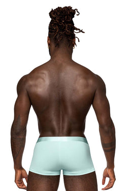 Male Power Men's Underwear 129-281 Easy Breezy Mini Short with Sleeve Color Aqua thumbnail 3