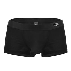 Male Power Men's Underwear 129-281 Easy Breezy Mini Short with Sleeve Color Black thumbnail 4