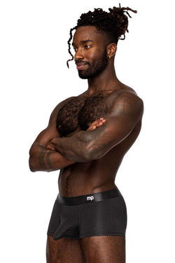 Male Power Men's Underwear 129-281 Easy Breezy Mini Short with Sleeve Color Black thumbnail 2
