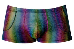 Male Power Men's Underwear 132-297 Pack N Play Pocket Short Color Rainbow thumbnail 4