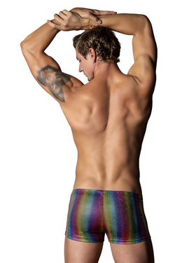 Male Power Men's Underwear 132-297 Pack N Play Pocket Short Color Rainbow thumbnail 3
