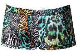 Male Power Men's Underwear 143-295 Go Wild Uplift Mini Short Color Multi Animal thumbnail 4